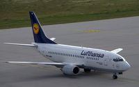 D-ABIU @ EDDP - Lufthansa´s LIMBURG reaches parking position - by Holger Zengler