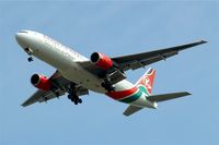 5Y-KQT @ EGLL - Boeing 777-2U8ER [33682] (Kenya Airways) Home~G 17/08/2009. On approach 27R Heathrow. - by Ray Barber
