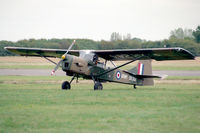 XR244 @ EGTC - Auster AOP 9 belonging to the Army Air Corps Historic Flight and seen here at Cranfield's Air Show and Helifest in 1994. - by Malcolm Clarke