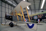 BAPC042 @ ELVINGTON - Avro 504K (Replica). A V Roe's very successful WW1 aircraft at the Yorkshire Air Museum, Elvington, N Yorks, UK in 1997. - by Malcolm Clarke