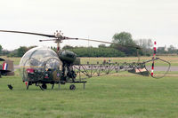 XT131 @ EGTC - Westland Sioux AH1. At Cranfield's Air Show & Helifest in 1994. - by Malcolm Clarke