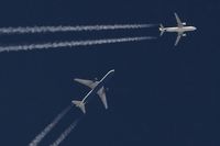 UNKNOWN @ NONE - CSA Airbus and a BA Boeing crossing its airways - by FBE