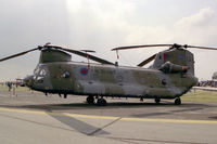 ZA718 @ EGDM - Boeing Vertol Chinook HC2. From RAF No 7 Sqn, Odiham and seen at the Battle of Britain Airshow, A&AEE, Boscombe Down in 1990. - by Malcolm Clarke