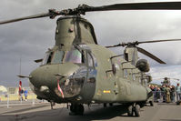 ZD575 @ EGQL - Boeing Chinook HC2 (352). Flown by RAF No 27(R) Sqn from Odiham at RAF Leuchars Battle of Britain Air Show in 1997. - by Malcolm Clarke