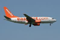 G-EZJZ @ EGNT - Boeing 737-73V. On approach to Rwy 07 at Newcastle Airport. - by Malcolm Clarke