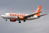 G-EZKB @ EGNT - Boeing 737-73V. On approach to Rwy 25 at Newcastle Airport. - by Malcolm Clarke