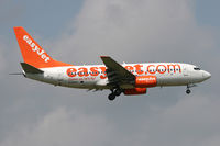 G-EZKG @ EGNT - Boeing 737-73V .On approach to Rwy 07 at Newcastle Airport. - by Malcolm Clarke