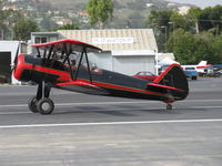 N59031 @ SZP - 1941 Boeing Stearman A75N1, Continental W670 220 Hp, landing roll Rwy 22 - by Doug Robertson