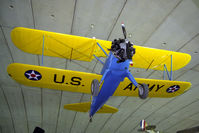 42-17786 @ EGSU - Boeing Stearman PT-17 Kaydet. Formerly CF-EQS and seen here at the American Air Museum, Duxford in 1998. - by Malcolm Clarke