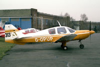 G-OPUP @ EGTC - Beagle B121 Series 2. Formerly registered as G-AXEU; at Cranfield Airfield, UK in 1988. - by Malcolm Clarke