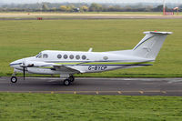 G-BYCP @ EGNV - Beech B200 taxying out for take-off at Durham Tees Valley airport, UK. - by Malcolm Clarke