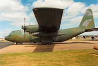 74-1681 @ MHZ - Another view of the 463rd Tactical Airlift Wing C-130H on display at the 1989 Mildenhall Air Fete. - by Peter Nicholson