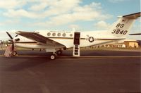 163840 @ MHZ - The Mildenhall Naval Air Facility's UC-12M Huron was on display at the 1989 Mildenhall Air Fete. - by Peter Nicholson