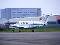G-OEAS @ EGGP - Beech B200 Super King Air, European Air Services Ltd - by Chris Hall