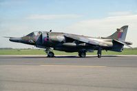 XV744 @ EGXW - Hawker Siddeley Harrier GR.1 seen here at RAF Waddington's Photocall in 1990. - by Malcolm Clarke