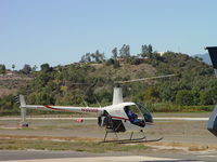 N3035F @ POC - Hovering waiting Tower permission to go westbound for take off - by Helicopterfriend