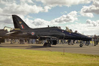 XX221 @ EGQL - British Aerospace Hawk T1A flown by RAF No 4 FTS/208 Sqn, Valley at the Battle of Britain Airshow RAF Leuchars in 1997. - by Malcolm Clarke