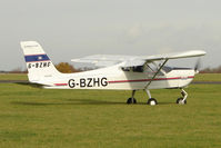 G-BZHG @ EGBG - TECNAM P92-EM ECHO at Leicester on the All Hallows Day Fly-in - by Terry Fletcher