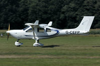 G-CEFP @ EBDT - landing at Diest for the Old-timer fly-in. - by Joop de Groot