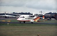 G-BSBH @ FAB - Another view of the Shorts demonstrator at the 1974 Farnborough Airshow. - by Peter Nicholson