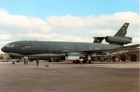 84-0187 @ MHZ - KC-10A Extender named Shamu of 22nd Air Refuelling Wing on display at the 1989 Mildenhall Air Fete. - by Peter Nicholson