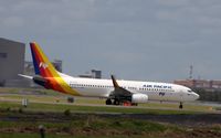 DQ-FJH @ BNE - Air Pacific 737 taxiing through heat haze in Brisbane - by rkc62