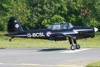 G-BCSL @ EGCW - Take-off roll .. looks like 'Junior' has spotted the photographer ! - by MikeP