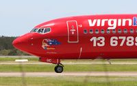 VH-VUC @ BNE - Foxy Rock'sy Nose Art - by rkc62
