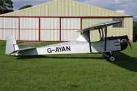 G-AYAN @ FISHBURN - Cadet III Motor Glider at Fishburn Airfield, UK in 2008. A 'Martins Conversion' (after Peter Martin) of a Slingsby T-31 Cadet Mklll Glider consisting of the removal of the front cockpit and addition of a fuel tank and the mounting of a 1600cc VW engine. - by Malcolm Clarke