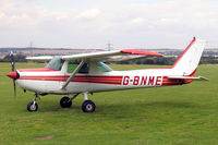 G-BNME @ EGSP - Cessna 152 at Peterborough Sibson Airfield, UK. - by Malcolm Clarke