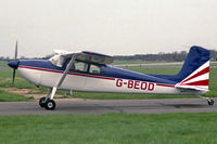 G-BEOD @ EGTC - Cessna 180 at Cranfield Airfield, UK in 1985. - by Malcolm Clarke