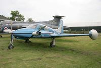 G-APNJ @ WINTHORPE - Cessna 310 at Newark Air Museum, Winthorpe, UK in 2006. - by Malcolm Clarke