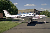 G-BMDM @ EGTC - Cessna 340A at Cranfield Airport, UK in 1988. - by Malcolm Clarke