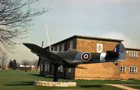 TE356 @ EGXE - Spitfire LF.XVIe on display at Leeming until 1986. - by Peter Nicholson