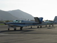 N3249C @ SZP - 1954 Beech E35 BONANZA, Continental E-225-8 225 Hp for takeoff, engine start - by Doug Robertson