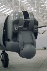 RF398 @ EGWC - Avro 694 Lincoln B.2 at The Aerospace Musem, RAF Cosford. The tail gunners turret. - by Malcolm Clarke