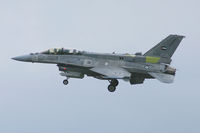 3002 @ NFW - UAE registered F-16F flying as an electronics test bed airframe for Lockheed Martin. Landing at NAS Ft. Worth - by Zane Adams