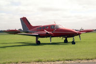 G-DACC @ EGTC - Cessna 401B at Cranfield Airport, UK in 1987. - by Malcolm Clarke