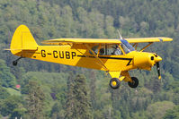 G-CUBP @ EGCW - Great backdrop on short final to Welshpool. - by MikeP