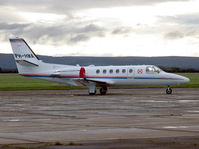 PH-HMA @ EGNV - Cessna 550B Citation Bravo at Durham Tees Valley Airport, UK on a grey autumn day! - by Malcolm Clarke