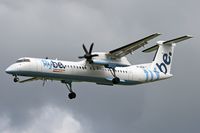 G-JEDW @ EGNT - Bombardier DHC-8-402Q Dash 8 on approach to rwy 25 at Newcastle Airport, UK. - by Malcolm Clarke