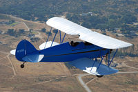 N11259 @ RNM - WAco RNF over Ramona, CA countryside - by Chuck Hlavac