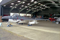 XG730 @ X2LC - De Havilland Sea Venom FAW22 (DH-112). At the Mosquito Aircraft Museum, Salisbury Hall, UK in 1990. - by Malcolm Clarke