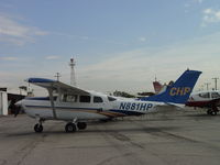 N881HP @ CCB - Parked waiting for mechanical work - by Helicopterfriend