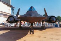 61-7980 @ MHZ - SR-71A Blackbird of Detachment 4 of the 9th Strategic Reconnaissance Wing on display at the 1988 Mildenhall Air Fete. - by Peter Nicholson