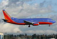 N356SW @ KPAE - KPAE SW8700 arriving on the visual for 16R from KPHX for maintenance at ATS formerly BF Goodrich and TRAMCO before that.