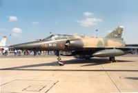 BR03 @ MHZ - Belgian Air Force Mirage 5BR of 42 Squadron in the static park at the 1988 Mildenhall Air Fete. - by Peter Nicholson