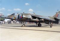 XV744 @ MHZ - Harrier GR.3 of 233 Operational Conversion Unit at RAF Wittering on display at the 1988 Mildenhall Air Fete. - by Peter Nicholson