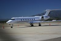 N813QS @ KSBA - Netjets G550 at Atlantic in Santa Barbara, CA