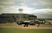 XX747 @ EGQS - Jaguar GR.1 of 226 Operational Conversion Unit preparing for take-off at Lossiemouth in September 1979. - by Peter Nicholson